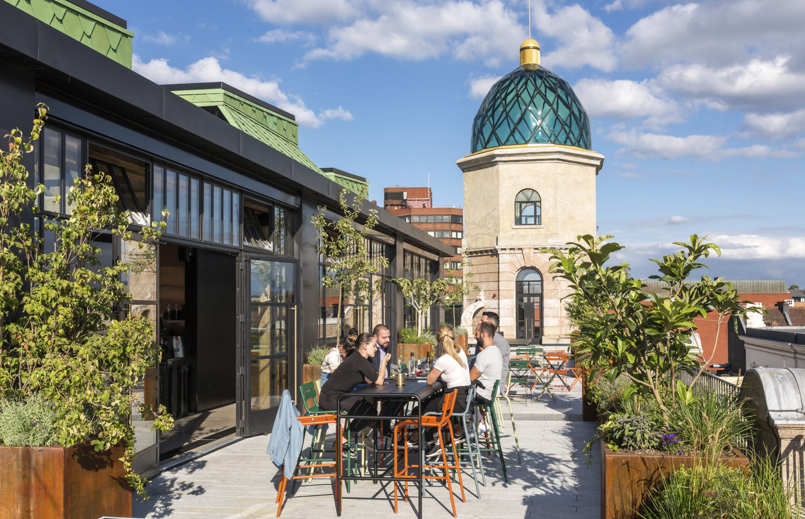 Free access to our roof top members club, with your new office in Lambeth.